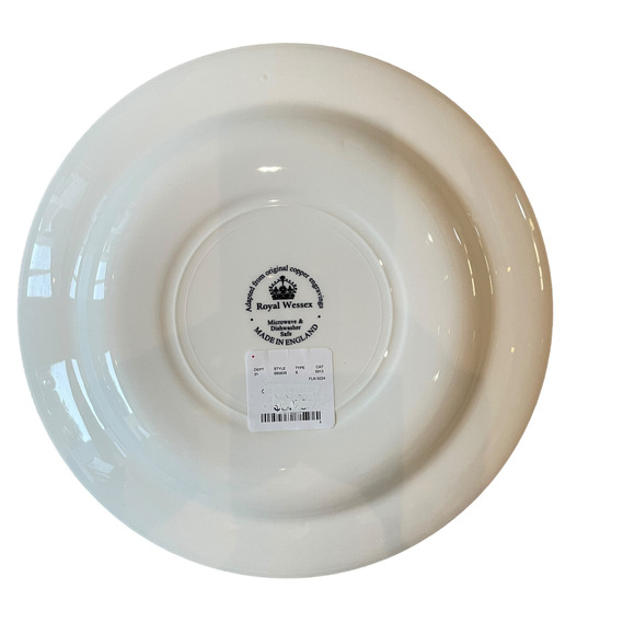 ROYAL STAFFORD Fine Porcelain 11in Dinner Plates Set of 4 Blue White Floral NEW - Picture 12 of 12